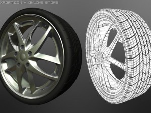 car wheel Modello 3D