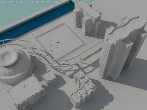 शहर 1 3D मॉडल