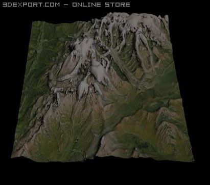 mount white 3D Model .c4d .max .obj .3ds .fbx .stl .blend 