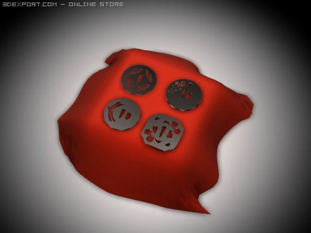 tsuba 3D Model .c4d .max .obj .3ds .fbx .stl .blend 