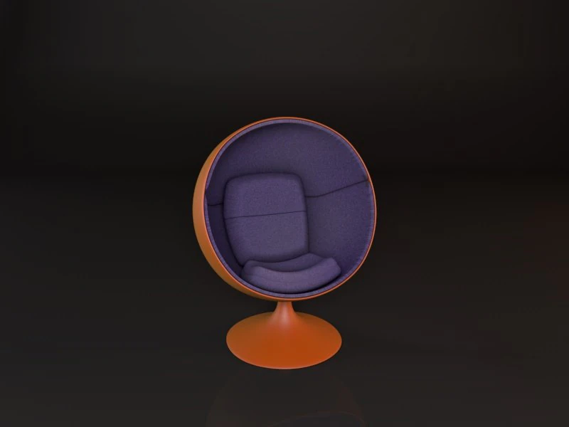 ball chair 3D Model .c4d .max .obj .3ds .fbx .stl .blend 