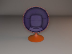 ball chair 3D 모델