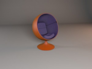 ball chair 3D 모델