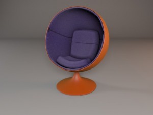 ball chair 3D 모델