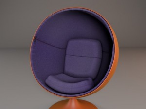 ball chair 3D 모델