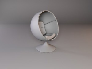 ball chair 3D 모델