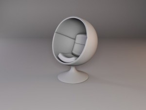 ball chair 3D 모델