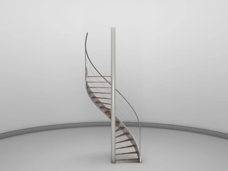 spiral staircase 3D Model .c4d .max .obj .3ds .fbx .stl .blend 