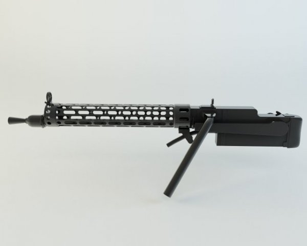 the spandau lmg 0815 3D Модель .c4d .max .obj .3ds .fbx .stl .blend 