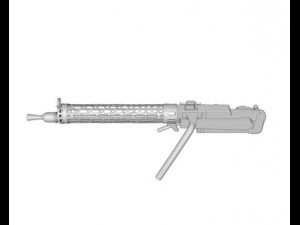 the spandau lmg 0815 3D Модель