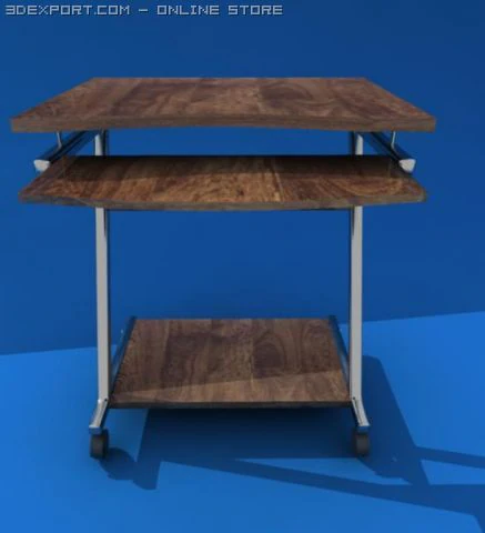 computer table01 3D Model .c4d .max .obj .3ds .fbx .stl .blend 