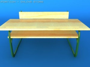 school desk 3D 模型