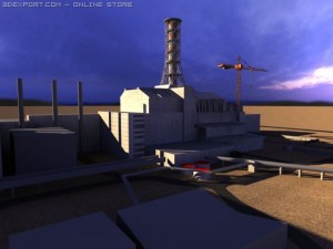 chernobyl sarcophagus 3D Model