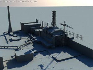 chernobyl sarcophagus 3D Model