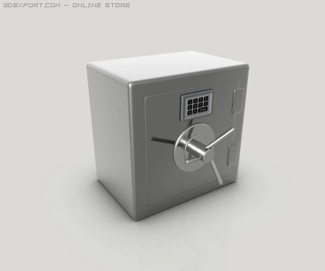 safe 3D Model .c4d .max .obj .3ds .fbx .stl .blend 