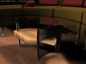 contemporary sectional 3D मॉडल