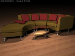 contemporary sectional 3D Model