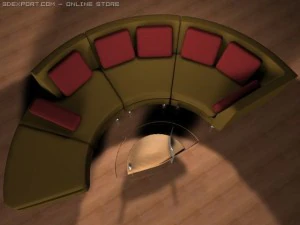 contemporary sectional 3D Model