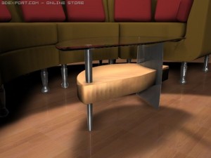 contemporary sectional 3D मॉडल