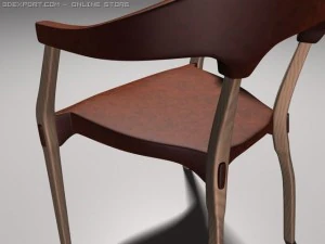 sedia onda Modello 3D