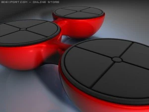 ławka molekularna Model 3D