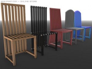 sofia chair Model 3D