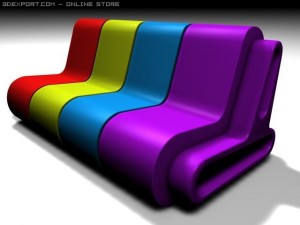 q chair 3Dモデル