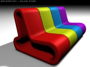 q chair 3Dモデル