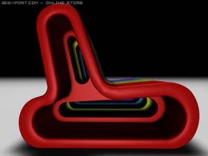 q chair 3Dモデル