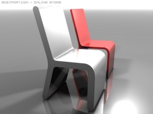 plus  chair 3D Model
