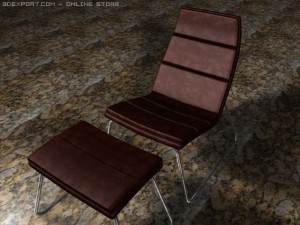 relounge chaise 3D मॉडल