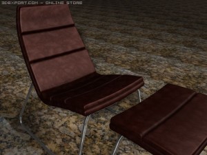 relounge chaise 3D मॉडल