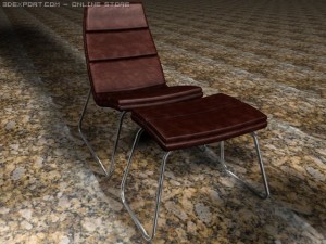 relounge chaise 3D मॉडल