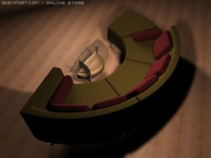 contemporary sectional 3D Model