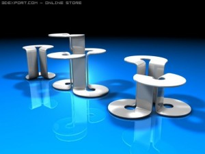 halo tables 3D 模型