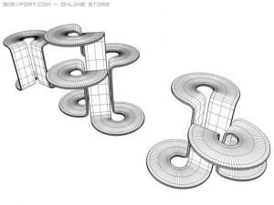 halo tables 3D 模型