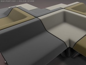 corner set design 2 Model 3D