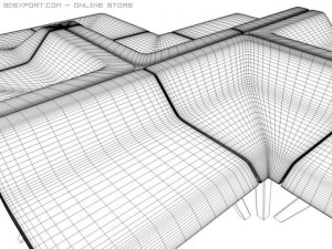 corner set design 2 3D Model