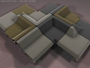 corner set design 2 3D Model