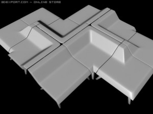 corner set design 2 3D Model