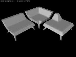 corner set design 2 3D Model