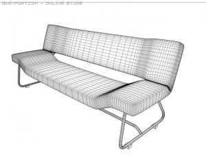 flly sofa 3D मॉडल