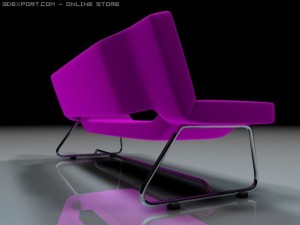 flly sofa 3D मॉडल