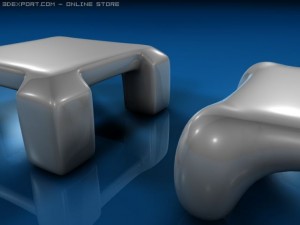 ego coffee table set Model 3D