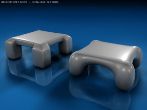 ego coffee table set 3D Model