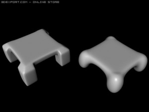 ego coffee table set 3D Model
