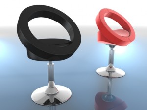 hllo lounge chairs Model 3D