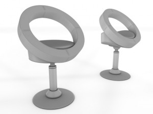 hllo lounge chairs 3D Model