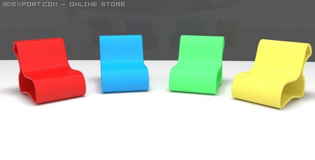 desing sit Model 3D .c4d .max .obj .3ds .fbx .stl .blend 