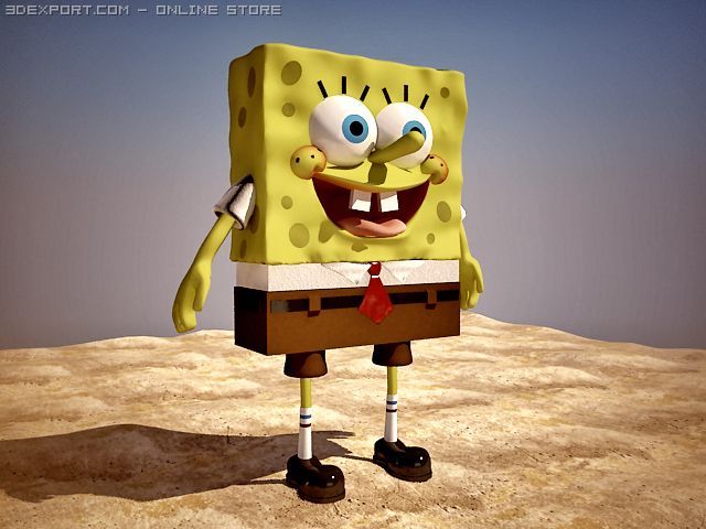 Spongebob 3d Models Download 3d Spongebob Available Formats C4d Max
